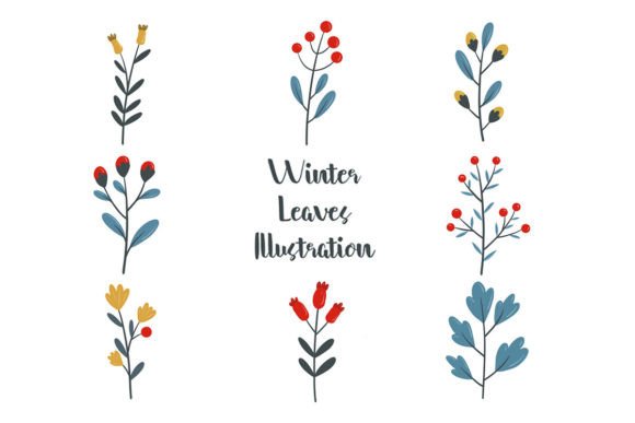 Download Winter Flower Set Illustration - Winter Collection