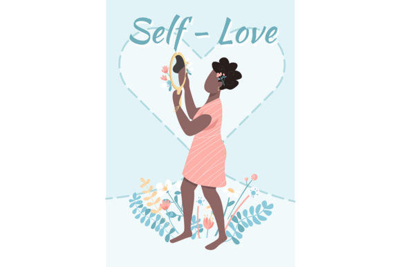 Download Self Love Poster Flat Vector Template - Template Collection