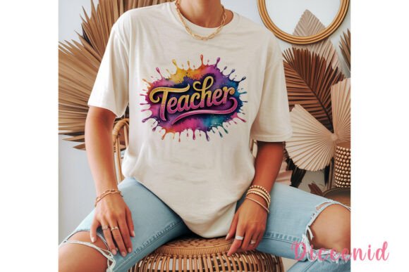 Download Teacher Glitter Splash Sublimation PNG - Premium Bundle