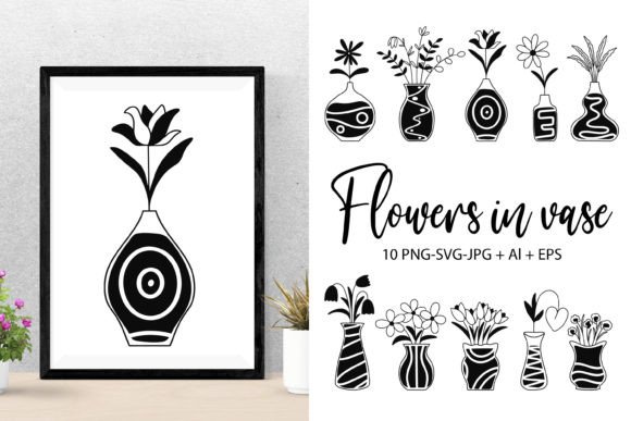 Download Flowers in Vase Illustration Clipart - Flowers in vase Collection