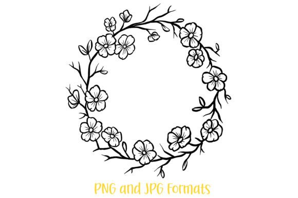 Download Floral Winter Wreath Flower Illustration - Winter Collection