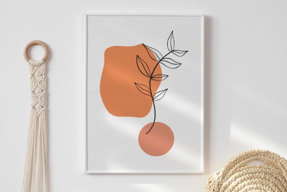 Download Printable Wall Art, Abstract Leafs Wall - Leaf Collection