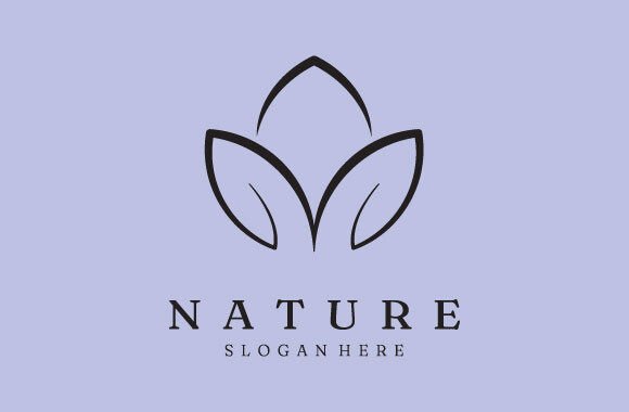 Download Logo Leaf Line Art Vector Minimalist - Leaf Collection