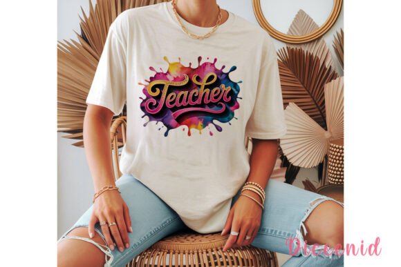 Download Teacher Glitter Splash Sublimation PNG - Premium Resources