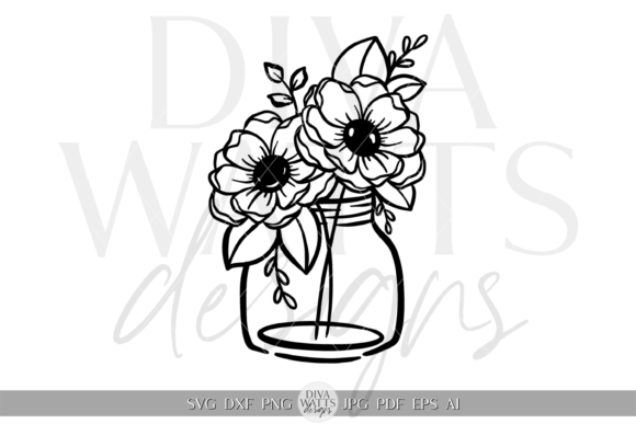 Download Flowers in Vase Illustration SVG - Flowers in vase Collection