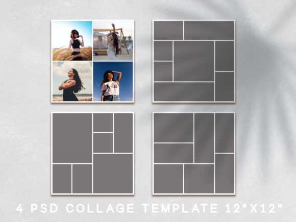 Download Photo Collage Template 12''x12'' - Template Collection